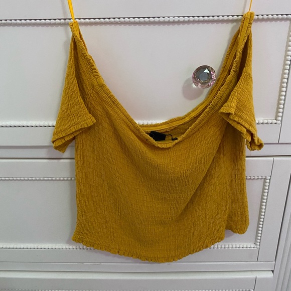 yellow forever 21 off the shoulder top !! - Picture 4 of 4